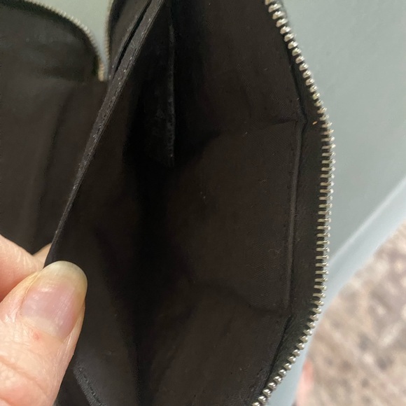 Authentic Hermes Grey Canvas Herline Zip Wallet w/enhancements - Picture 9 of 15